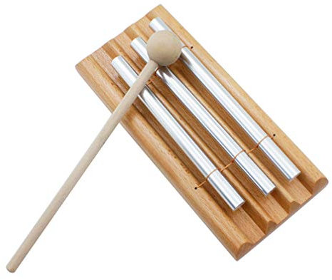 EXCEART Energy Chime 3 Ton Klangstab mit Holzschlägel - Holzpercussion Instrument für Musikalische Früherziehung, Geschenk, Gebet, Yoga, Meditation