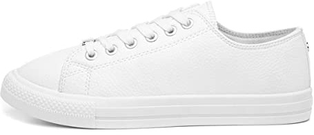 Lilley Polly Womens White Lace Up Casual Shoe - Size 4 UK - White