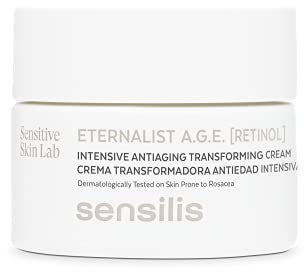 Sensilis - Eternalist A.G.E, Crema Antiedad Intensiva, Hidratante y Reparadora con Retinol, Ácido Hialurónico y Vitamina A, para Pieles Sensibles o con Rosácea - 50 ml