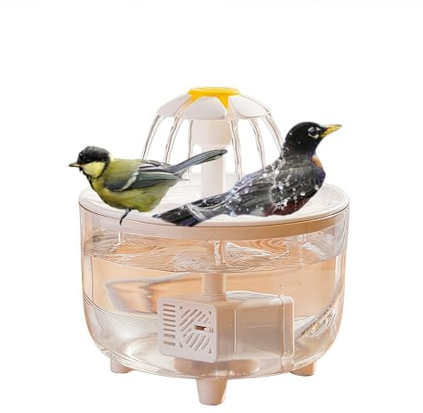 Bagno per uccelli automatico,Uccello doccia alimentato USB con pompa acqua avvolgente, cabina doccia per uccelli, spegnimento automatico a causa della mancanza di acqua, per il bagno di pappagalli