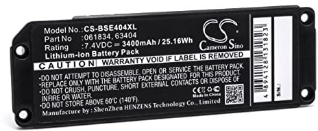 vhbw Akku kompatibel mit Bose SoundLink 413295, Mini Lautsprecher Boxen Speaker (3400 mAh, 7,4 V, Li-Ion)