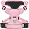 HEELE No-Pull Hundegeschirr, Brustgeschirr für Mittelgroße Hunde, Weich Atmungsaktiv Einstellbar Reflektierend Hundegeschirr Anti Zug mit Gepolstert Griff, Pink, M