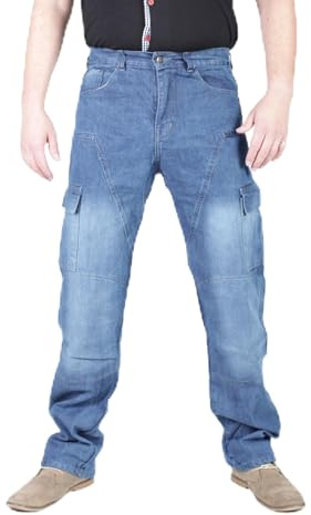 Juicy Trendz motorcykeljeans för män med Aramidfoder och avtagbara dynor