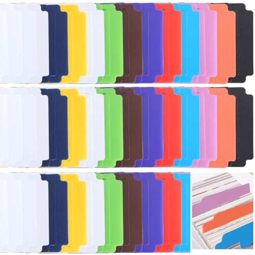 craspire 72 Feuilles 12 Couleurs Intercalaires de Cartes à Collectionner Séparateur de Cartes Plateau de Tri de Cartes Intercalaires de Cartes en Plastique Séparateur de Cartes de Jeu de Société