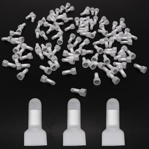S SYDIEN Crimp Caps 1000 Pcs CE2 Closed End Crimp Connector 16-14 AWG Gauge Wire End Caps Nylon Wire Crimps Terminals for Connection of Electrical Appliances, Car, Audio