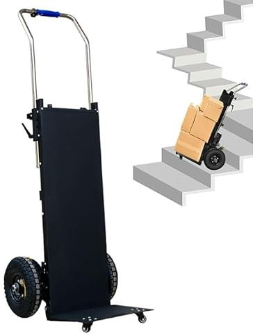 WEIMILOR Carretilla eléctrica para Subir escaleras, Carretilla de Mano con Plataforma elevadora motorizada, Capacidad de Carga de 440 LB, Plataforma motorizada para Subir escaleras