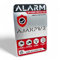 Placa Alarma AJAX PWR | NO PARECE REAL, LO ES. | Realizado en ALUMINIO. | ALARMAS Especial piso Cartel disuasorio Alarma SUPER CALIDAD, 9x14cm. Potente Adhesivo
