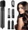 Anluomania Brosse Soufflante & Seche Cheveux, Multifonction, Brosse Chauffante, Hair Styler avec 5 Accessoires, Brosse Cheveux, Brosse Lissante, Fer a Boucler, Pour Sécher, Boucler, Lisser