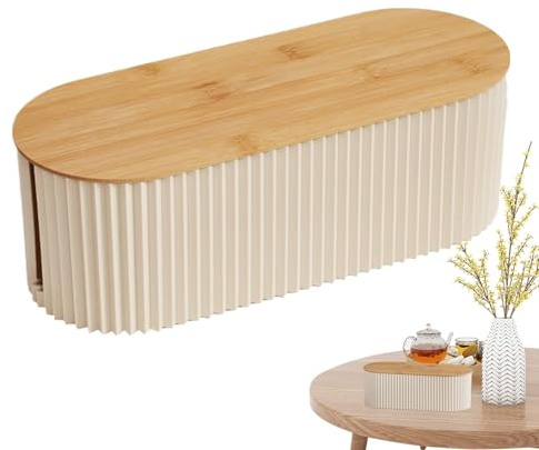 Murman Boîtes Multiprise, Boite Rangement De Câbles Avec Couvercle En Bois, Boîtes De Prises, Cache-Cordon Multifonctionnel Et Boîte De Gestion Cache-extension De Stockage De Fil Pour Bureau, Home