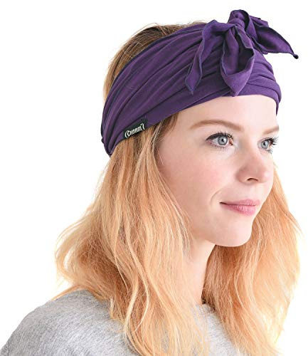 CHARM Pre Atada Cinta Para El Pelo Bohemio Cabello Banda Verano Hombres Damas Cabeza Envolver Hippie Púrpura