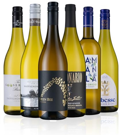 Laithwaites Customer Favourites White Wine Selection - Case of 6 Mixed Bottles (75cl) - Alessandro Gallici Pinot Grigio, Aluado Branco, The Gooseberry Bush & More