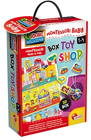 Liscianigiochi Montessori Baby Box Magasin de Jouets-Jeu educatif pour Enfants à partir de 2 ans-92734, 92734, Non Applicable