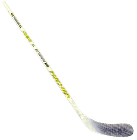 EVERY SPORT FOR LESS.COM Fischer W250 Youth Kid's Wooden Hockey Stick with ABS Blade (RH Curve/White, Yellow, Black)