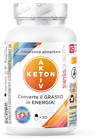 Gélules Keton Aktiv | Pour le régime cétogène | L-Carnitine 500 mg + Extrait de Thé Vert 200 mg | Soutien du métabolisme | Avec Gymnema Sylvestre, Rhodiola Rosea, CLA | 30 Gélules