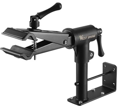 Mimoke 2 in 1 Fahrrad Reparaturständer Stabile Wand und Werkbank montage, Einstellbare karbonstahl konstruktion, Leichtbauweise, Tragfähigkeit bis zu 40KG für MTB & Straßenräder