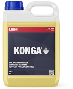 Konga Clean Dish – flytande rengöringsmedel för kommersiella diskmaskiner med automatisk dosering (5 liter)