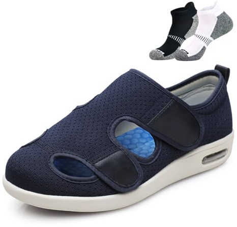 LFFTBK Zapatos De Verano para Diabéticos,Calzado Transpirable Y Cómodo para Personas Mayores con Soporte para El del Pie.