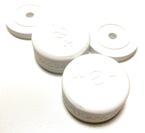 FERMO MAGNETICO per Scuri, Balconi, Porte e Finestre - Con Viti e Distanziali Inclusi (bianco)