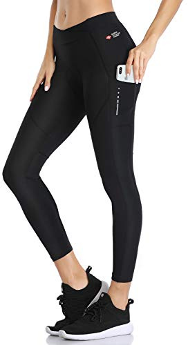 Santic Donna Ciclismo Pantaloni 7/8 Imbottitura Traspirante Bicicletta Lunghi Pantaloncini Leggings MTB