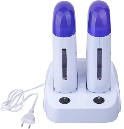 Joody Chauffe Cire pour Roll on Cire Epilation, Double Cartouches Appareil Chauffe cire Professionnelle, électrique Wax Machine