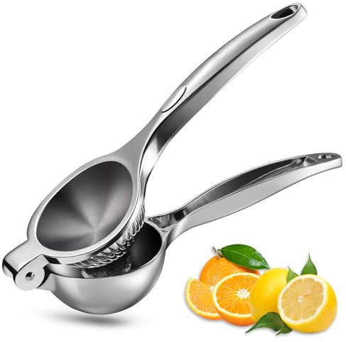 xiaowanwan Presse Agrumes,Presse Citron Manuel,Presse Agrume INOX de 7 cm de Diamètre pour Cuisine,Salle à Manger,Bar (Grand)