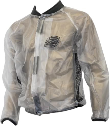Générique Veste Bomber Enfants ZULU Vélos BMX - veste de pluie pour enfants - Veste Imperméable - Veste de pluie homologuée UCI pour BMX (FR/ES, Âge, 8 ans, Taille normale, Translucide)