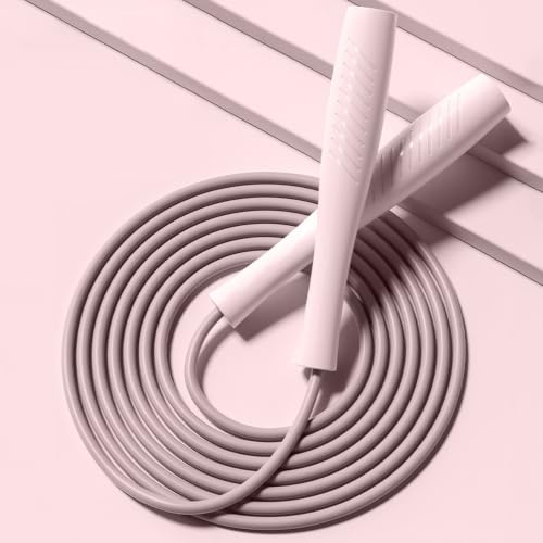 Barnhopprep justerbart hopprep med ABS-handtag och PVC-rep för barn student småbarn rosa