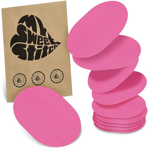 MySweetStitch - 10x Cerotti sensore universale ovale, cerotto di fissaggio per FreeStyle Libre 3, Dexcom G7, Omnipod e altri, impermeabile, traspirante, delicato sulla pelle, Rosa