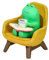 chiquieray Frog Desk Decor,Cute Frog Sculpture,Miniature Frog Statue, Funny Frog Decoration for Home Office Desk Bookshelf Table Bedroom Indoor Outdoor Garden Decor