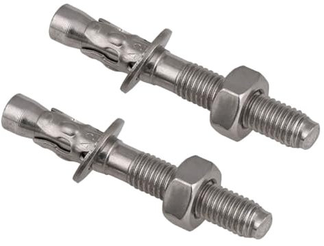 NAMOARLY 2pezzi Di Espansione in Acciaio Inossidabile Cuneo Per Calcestruzzo Per Lavori Di Ristrutturazione Della Casa e Installazioni Pesanti