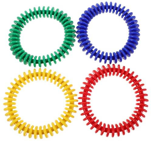 HONITANO 4 Piezas Anillos de Natación para Entrenamiento de Buceo Sumergible Anillos de Plástico Suaves y Coloridos para Piscina Juguetes Acuáticos para Fiestas Infantiles