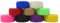 Set di 9 cerotti per dita, cerotti senza colla, colori a scelta, 2,5 cm x 4,5 m, elastici, idrorepellenti, coesivi (mix di colori).