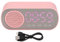 PUSOKEI Digitaler Radiowecker, Bluetooth V5.0 HiFi Lautsprecher, Spiegeluhr, Dual Alarm, UKW Radio, Wiederaufladbarer 1600 mAh Akku, Digitalradio Zum Lesen auf Reisen,