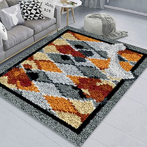 ZIVER Knüpfteppich zum Selber KnüPfen,Teppiche zum Selber Knüpfen,Knüpfen Set Erwachsene,Knüpfteppich für Kinder und Erwachsene.