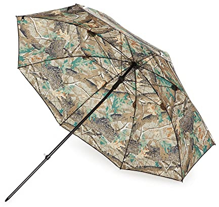 Westlake Camoflage Tilt Fishing Umbrella (45 inches) with a 45 Degree Tilt Mechanism, Fishing Brolly, Fishing Shelter, Fishing Equipment