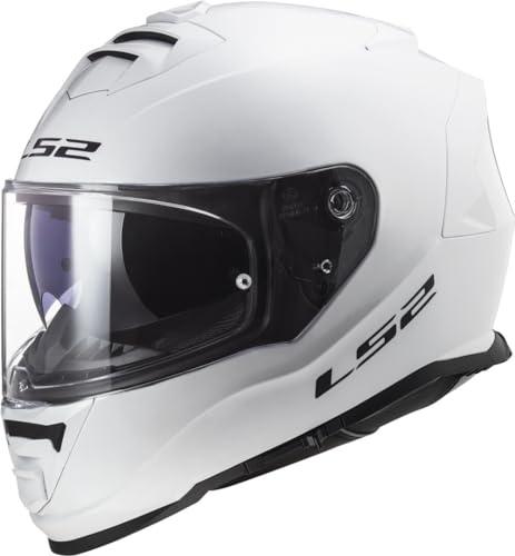 LS2, Storm II helmotorcykelhjälm vit, XL