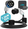 EVPEIWE 7.2kW 32A Typ 2 EV Ladekabel, 5M Tragbares Typ 2 auf Typ 2 EV-Ladekabel | 250V | 1 Phase | IP55 | für IEC 62196-2 Elektrofahrzeuge & Plug-in-Hybrid Modelle 3/X/Y/S, mit Aufbewahrungstasche