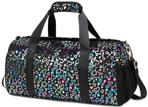Borse Sportive per Bambini Borsone Palestra Borsa Piscina Borsone Sportivo Borsone da Viaggio con Scomparto Scarpe Separato
