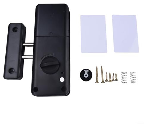 HomeVortex Serratura elettronica Smart Door Lock Card Access Control System Blocco di sicurezza Interno Keyless Entry Serratura digitale per porta in legno Home Office Protezione della privacy