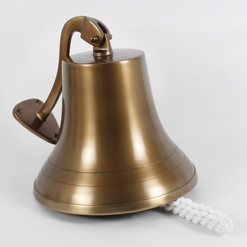 Aluminium Ship Bell with Brass Antique Finish 9