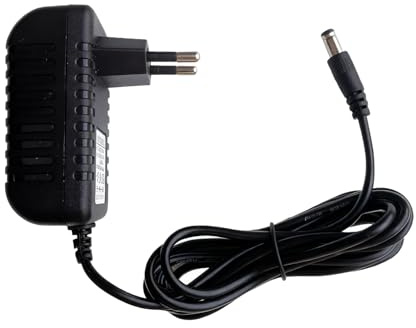 Strömförsörjning DC 9 V 0,5 A 500 mA, laddare 9 v adapter strömförsörjning, 5,5 mm x 2,5 mm, universella strömadaptrar med positiv mittkontakt, kompatibel för stabil ström