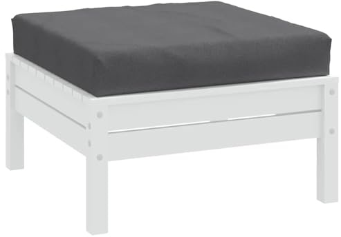 FWIKDUN Pallet Cushion Melange Anthracite 4-Piece Set with Bench Cushion for Outdoor and Indoor Seating Comfort