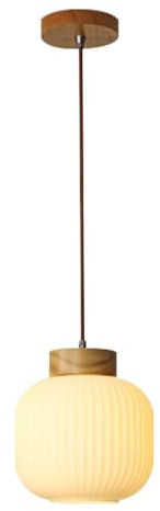 HUAYUSEDF Kreativ hängande lampa i randigt glas, taklampa nordisk minimalistisk stil, E26 ljuskälla infälld ljuskrona, restaurang Vardagsrum Balkongdekoration Ljusarmaturer