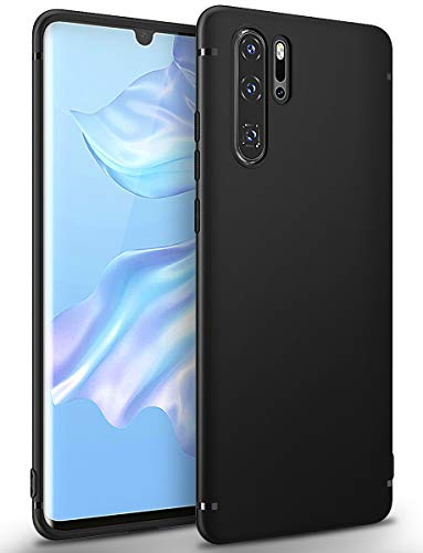 BENNALD Hülle für Huawei P30 Pro, Soft Silikon Schutzhülle Case Cover - Premium TPU Tasche Handyhülle für Huawei P30 Pro (Schwarz，Black)