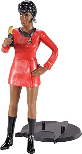 THE NOBLE COLLECTION Star Trek Bendyfigs Uhura - 7.5in (19cm) Noble Toys Bendable Figure Posable Collectible Doll Figures with Stand