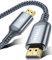 AkoaDa 4K HDMI Kabel 6Meter, Highspeed HDMI 2.0 Kabel 4K@60Hz 18Gbps Nylon Geflecht Vergoldete Anschlüsse mit Ethernet/Audio Rückkanal,Kompatibel mit Video 4K UHD 2160p,HD 1080p,3D Xbox PS3/4(Grau)