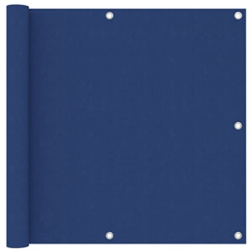 vidaXL Balkon Sichtschutz Bespannung Terrasse Windschutz Sonnenschutz Balkonbespannung Balkonverkleidung Blau 90x400cm Oxford-Gewebe