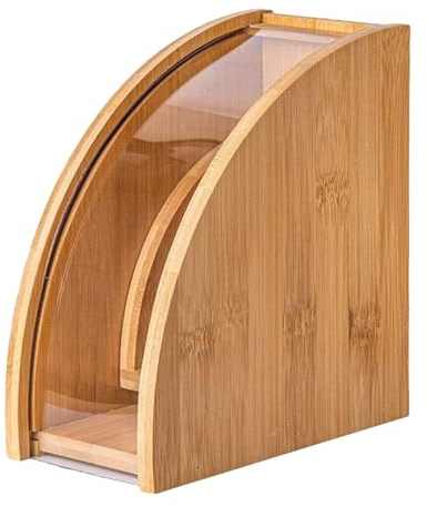 Soporte para filtro de café para mostrador, elegante almacenamiento de filtros de café, soporte de filtro moderno, soporte de madera para papel de filtro de café, soporte para recipiente de papel,