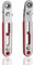 Mesee 2pcs Mini Chiave a Cricchetto Cacciavite 1/4 Mini Cacciavite a Cricchetto a Testa Piatta e Gomito Set di Chiavi a Cricchetto Magnetico Reversibile per Riparazione