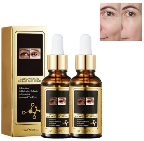 Hppsctink 2PCS Siero per gli occhi, Siero per gli occhi al retinolo, Siero per gli occhi al retinolo antirughe, idratazione, idratazione della pelle intorno agli occhi, 2PCS*30ml,serum